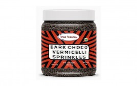 Pinza Naturals Dark Choco Vermicelli Sprinkles  Plastic Jar  300 grams